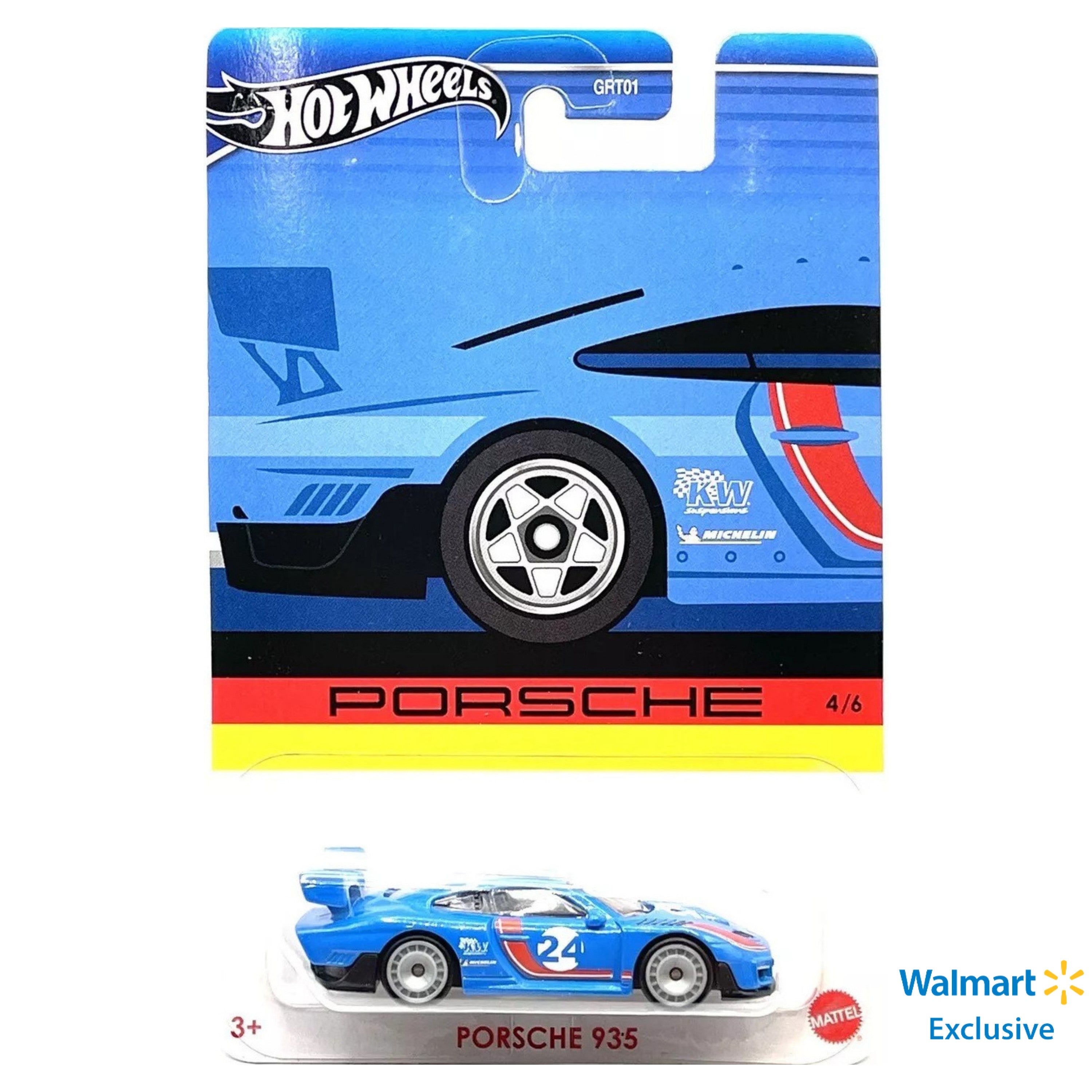 2024 HOT WHEELS Porsche 935 1 64 Blue Walmart USA Exclusive 4 6 HRW5 CX Models