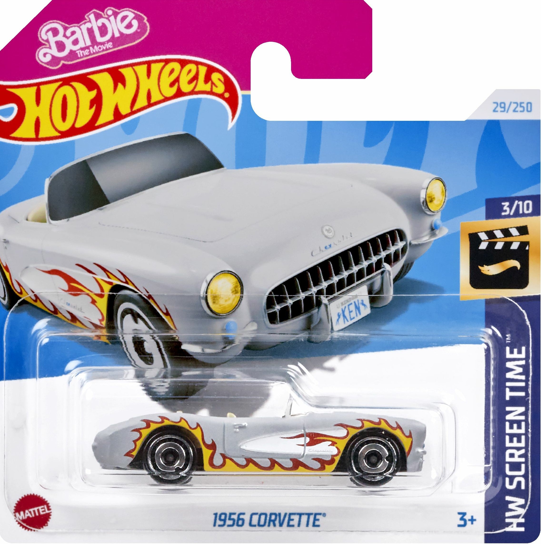 2024 Hot Wheels Barbie 1956 Corvette 29 250 HW Screen Time 3 1 CX Models