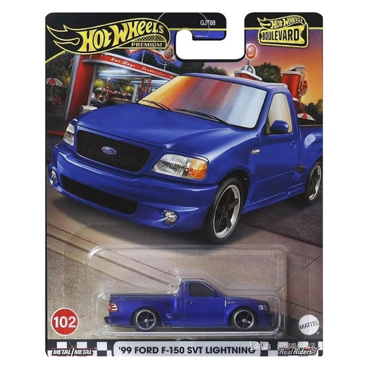 HOT WHEELS Premium '99 Ford F-150 SVT Lightning - Boulevard Die-Cast #102 1:64 - HRT??