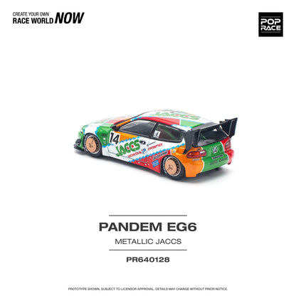 POP RACE Pandem Honda Civic EG6 v1.5 JACCS 1:64 - PR640128