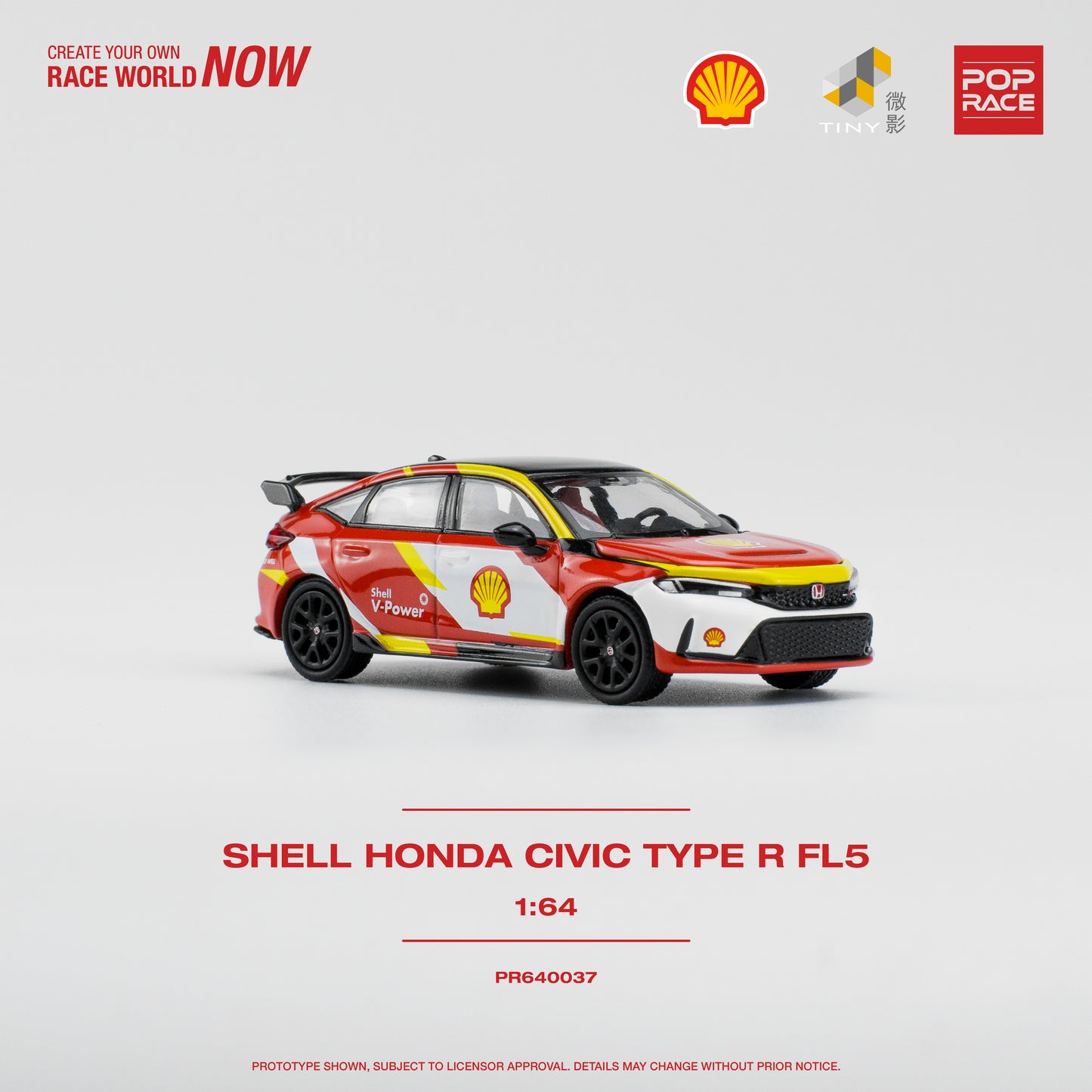 POP RACE Honda Civic Type R (FL5) Shell 1:64 - PR640037