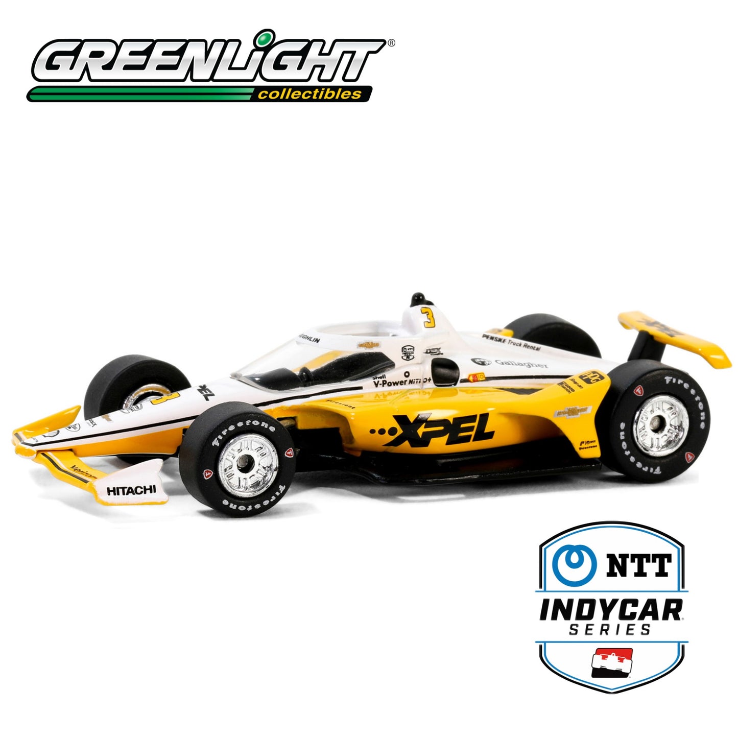 GREENLIGHT 2024 NTT IndyCar Series - #3 Scott McLaughlin / Team Penske, XPEL 1:64 - 11597