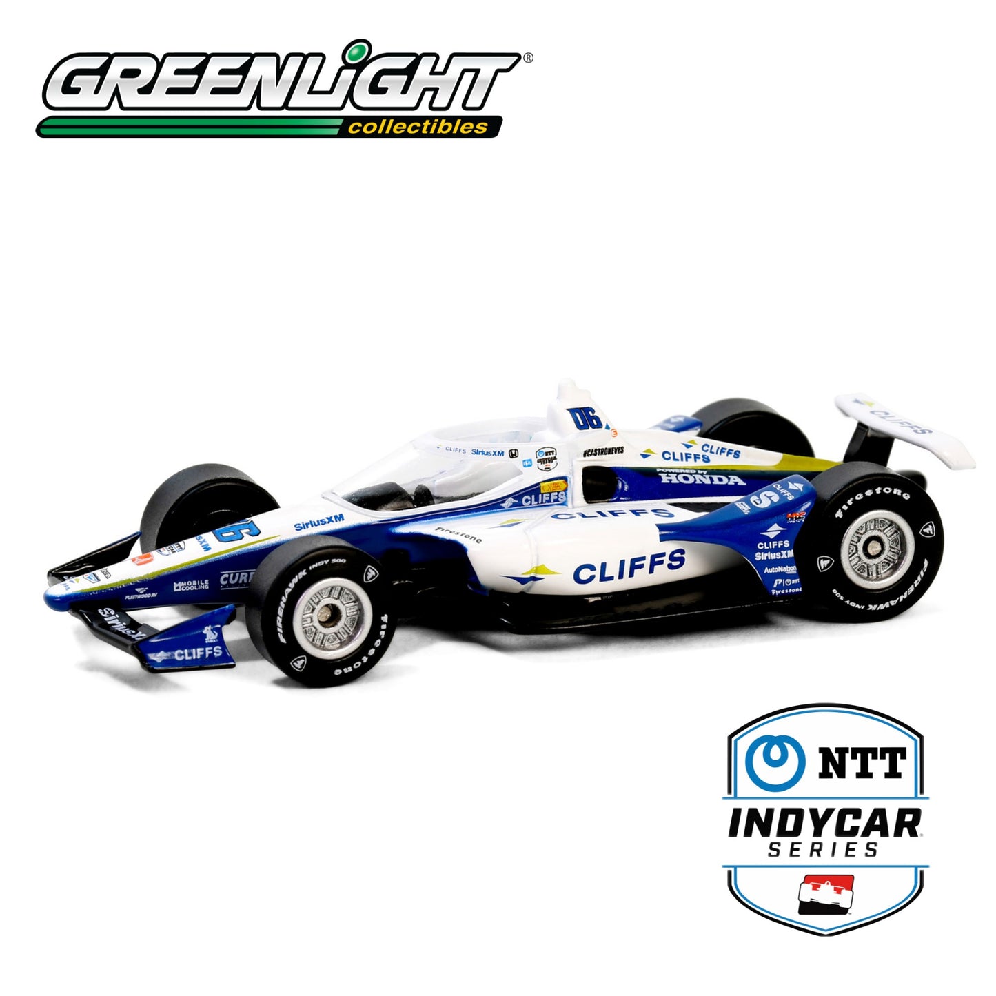 GREENLIGHT 2024 NTT IndyCar Series - #06 Helio Castroneves / Meyer Shank Racing, Cleveland-Cliffs 1:64 - 11602