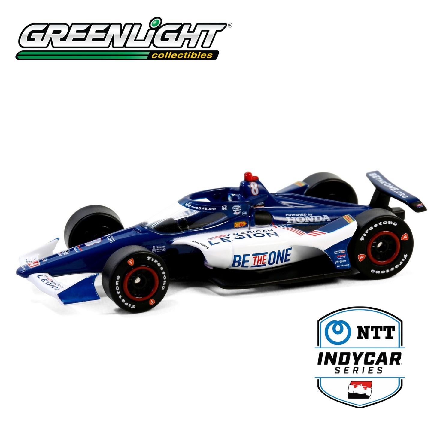 GREENLIGHT 2024 NTT IndyCar Series - #8 Linus Lundqvist / Chip Ganassi Racing, The American Legion 1:64 - 11609