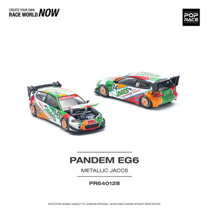 POP RACE Pandem Honda Civic EG6 v1.5 JACCS 1:64 - PR640128