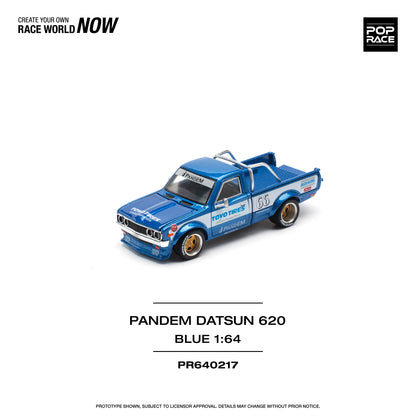 POP RACE Pandem Datsun 620 Blue 1:64 - PR640217