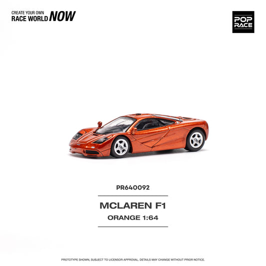 POP RACE McLaren F1 Orange 1:64 - PR640092