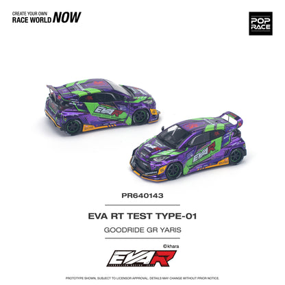 POP RACE PANDEM EVA Evangelion RT Test Type 01 Goodride Motorsport Toyota GR Yaris 1:64 - PR640143