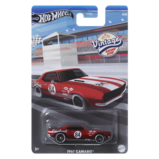 2024 HOT WHEELS Vintage Racing Club 1967 Camaro 6/6 CHASE 1:64 Mix A - HRV05