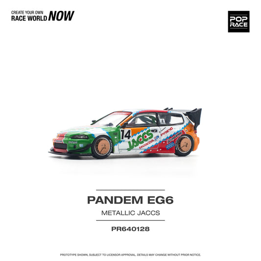 POP RACE Pandem Honda Civic EG6 v1.5 JACCS 1:64 - PR640128