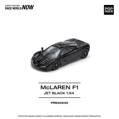 POP RACE McLaren F1 - Jet Black 1:64 - PR640230