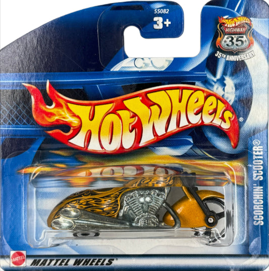 2002 HOT WHEELS Scorchin' Scooter #197 HW Highway 35th Anniversary 1:64 - 55082