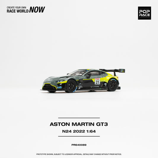 POP RACE Aston Martin Vantage GT3 N21 2022 Nurburgring 1:64 - PR640089