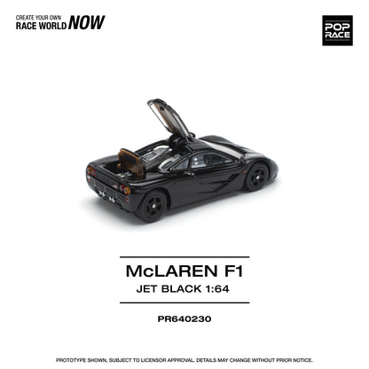 POP RACE McLaren F1 - Jet Black 1:64 - PR640230