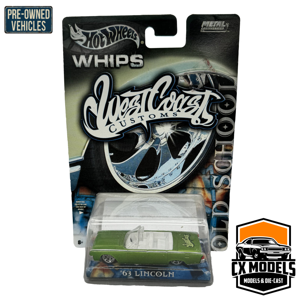 HOT WHEELS Whips - West Coast Customs '63 Lincoln 1:64 - Old School - C2671