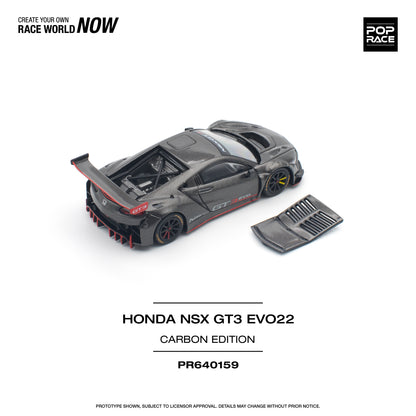 POP RACE Honda NSX GT3 Evo22 Carbon Edition 1:64 - PR640159