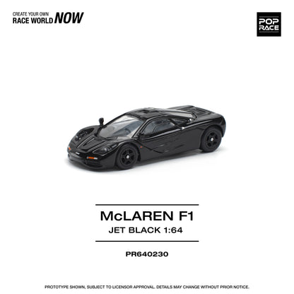 POP RACE McLaren F1 - Jet Black 1:64 - PR640230