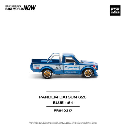 POP RACE Pandem Datsun 620 Blue 1:64 - PR640217