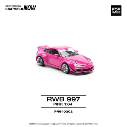 POP RACE RWB Porsche 997 - Pink 1:64 - PR640202