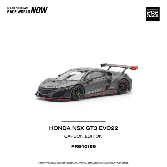 POP RACE Honda NSX GT3 Evo22 Carbon Edition 1:64 - PR640159