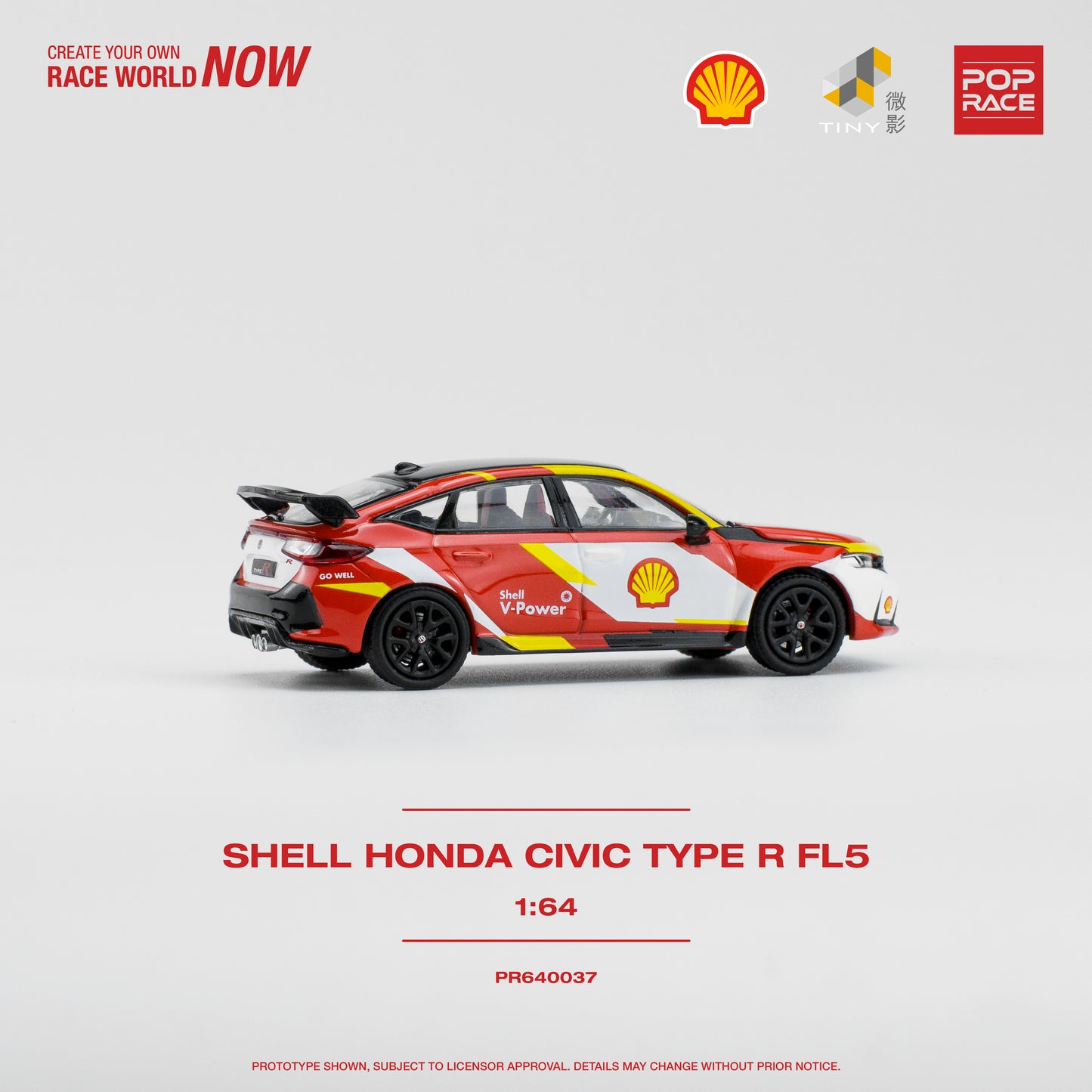 POP RACE Honda Civic Type R (FL5) Shell 1:64 - PR640037