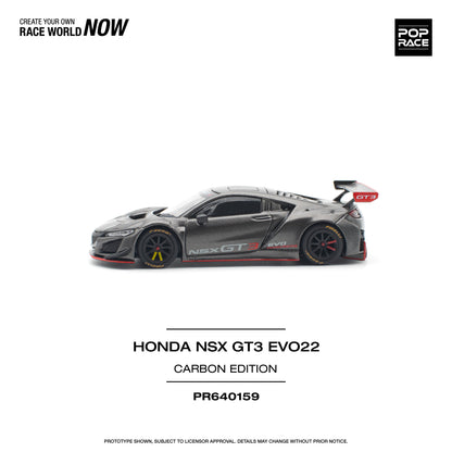 POP RACE Honda NSX GT3 Evo22 Carbon Edition 1:64 - PR640159