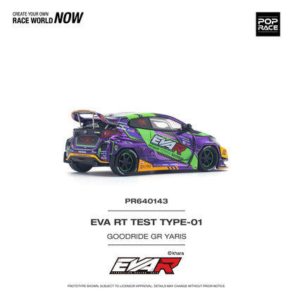 POP RACE PANDEM EVA Evangelion RT Test Type 01 Goodride Motorsport Toyota GR Yaris 1:64 - PR640143