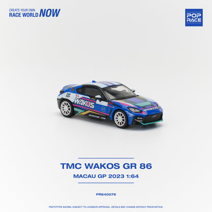 POP RACE Toyota GR86 TMC Wakos Macau GP 2023 1:64 - PR640079