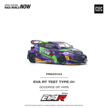 POP RACE PANDEM EVA Evangelion RT Test Type 01 Goodride Motorsport Toyota GR Yaris 1:64 - PR640143