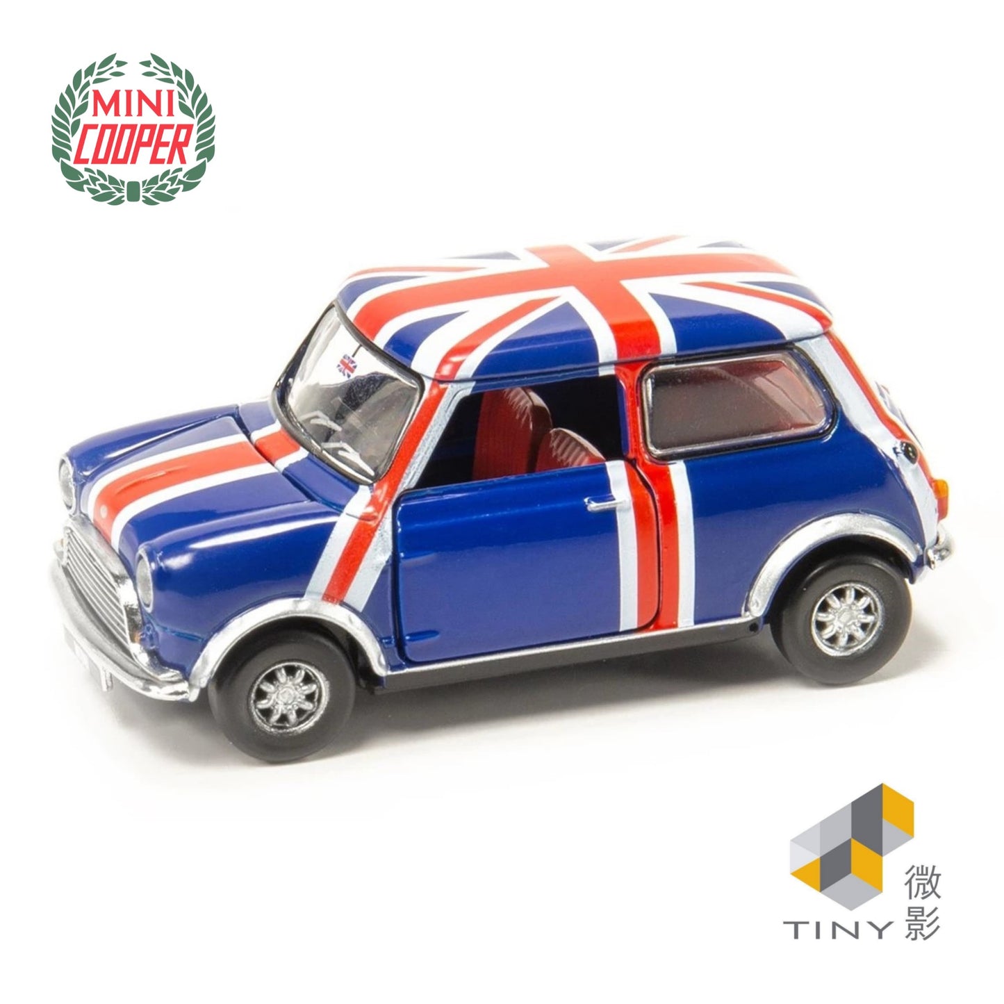 TINY CITY Mini Cooper Union Jack RHD 1:50 - ATC64545