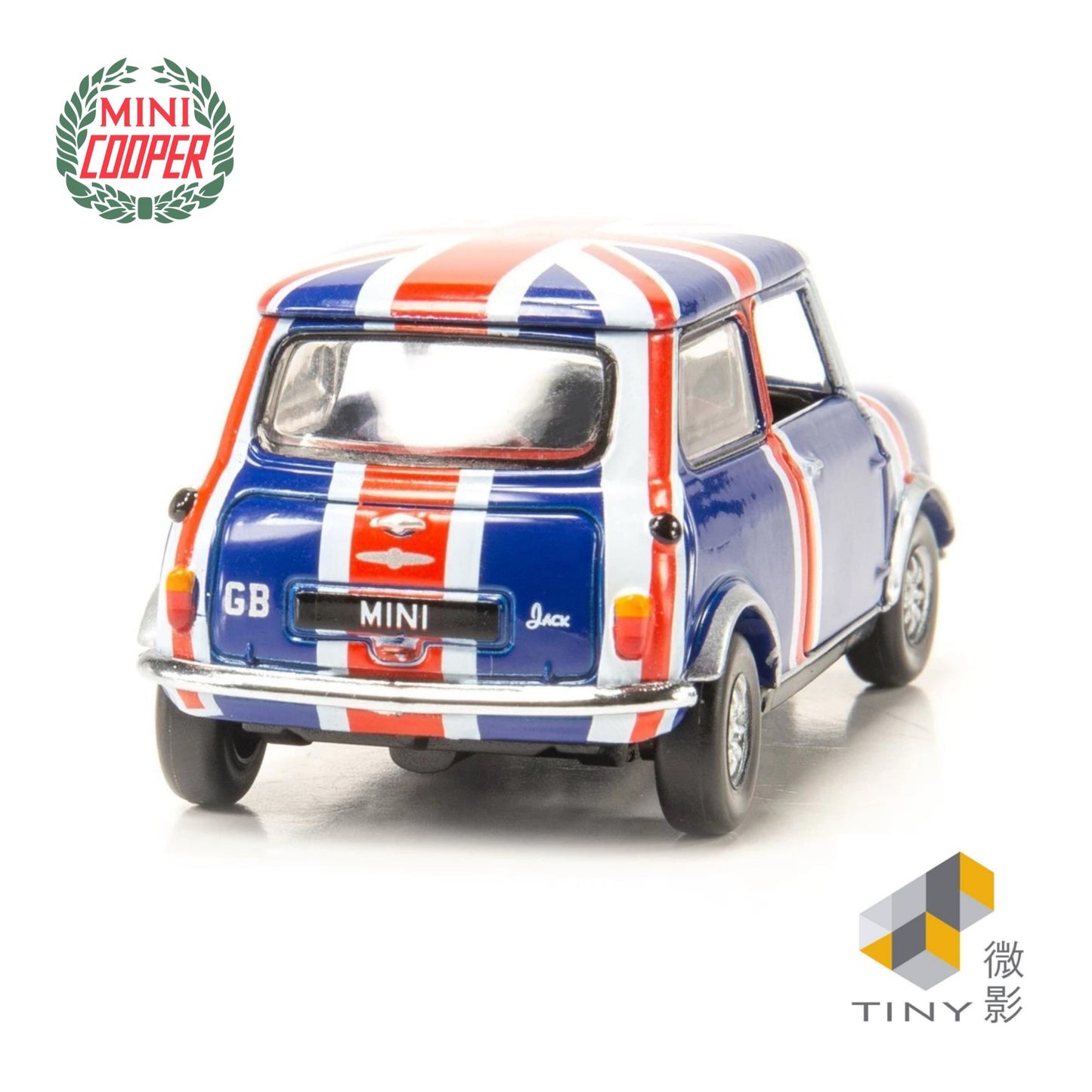 TINY CITY Mini Cooper Union Jack RHD 1:50 - ATC64545