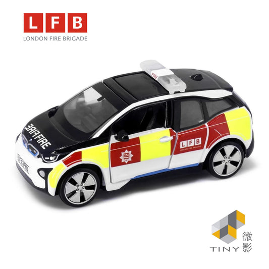 TINY CITY BMW i3 London Fire Brigade Patrol Car 1:64 - ATCUK64002