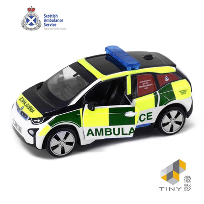 TINY CITY BMW i3 Scottish Ambulance Service Car 1:64 - ATCUK64011