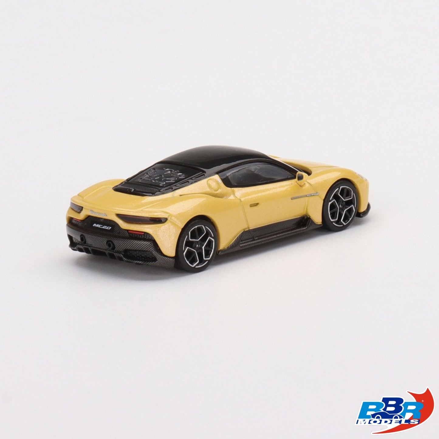 BBR MODELS Maserati MC20 Giallo Genio 1:64 - BBRDIE6404