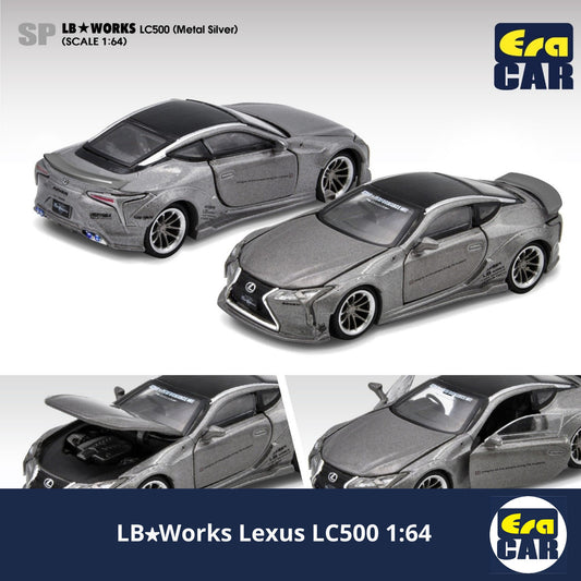 ERA CAR LB★Works Lexus LC500 Metal Silver - 1:64