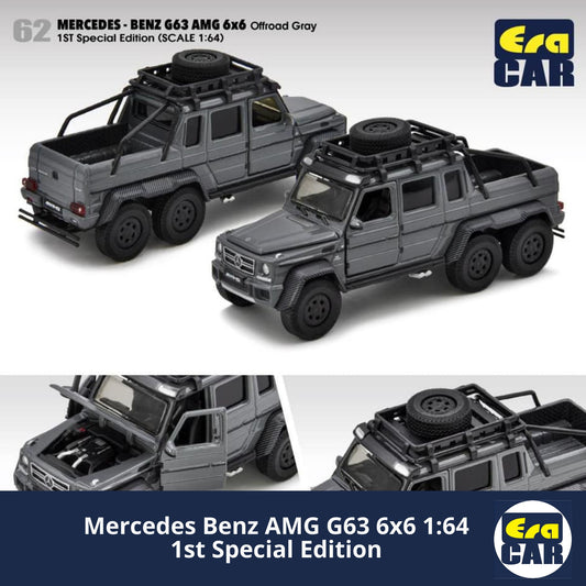 ERA CAR Mercedes Benz AMG G63 6x6 Off-Road Grey #62 - 1:64