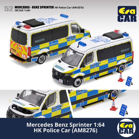 ERA CAR Mercedes Benz Sprinter HK Police Car (AM8276) #52 - 1:64