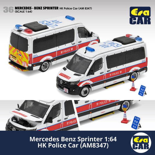 ERA CAR Mercedes Benz Sprinter HK Police Car (AM6347) #36 - 1:64