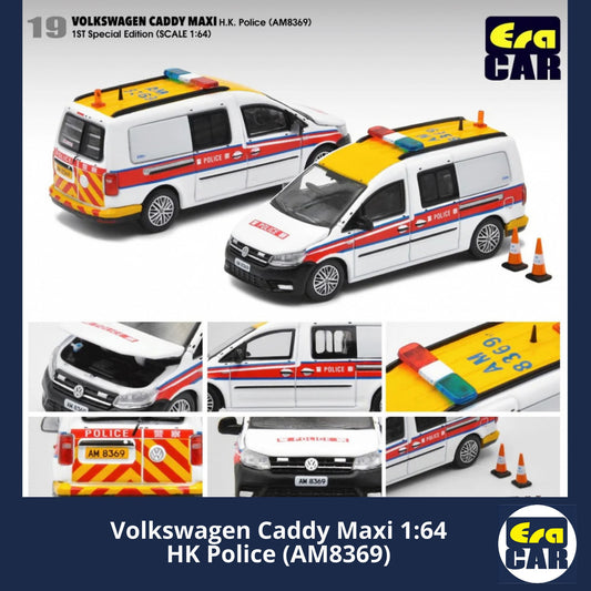 ERA CAR Volkswagen Caddy Maxi HK Police (AM8369) #19 - 1:64