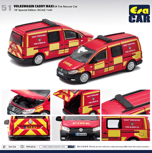 ERA CAR Volkswagen Caddy Maxi West Yorkshire Fire & Rescue Van  #51 - 1:64