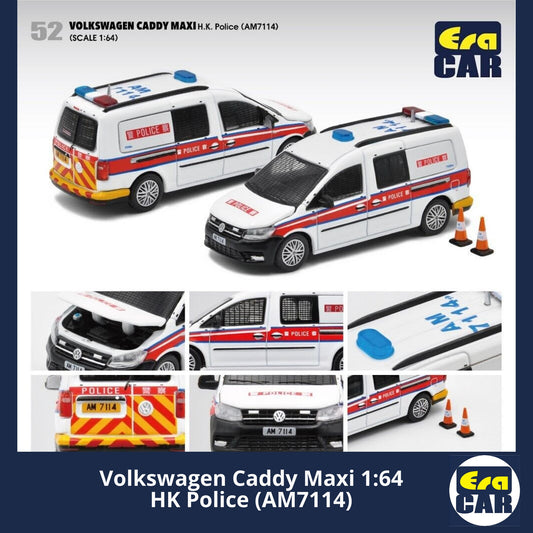 ERA CAR Volkswagen Caddy HK Police Van (AM7114) #52 - 1:64