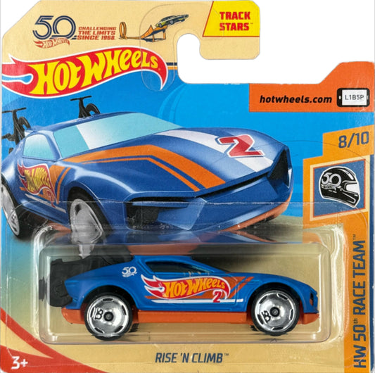 2018 HOT WHEELS 50th Anniversary Race Team Rise 'n Climb 1:64 8/10 - FJV48