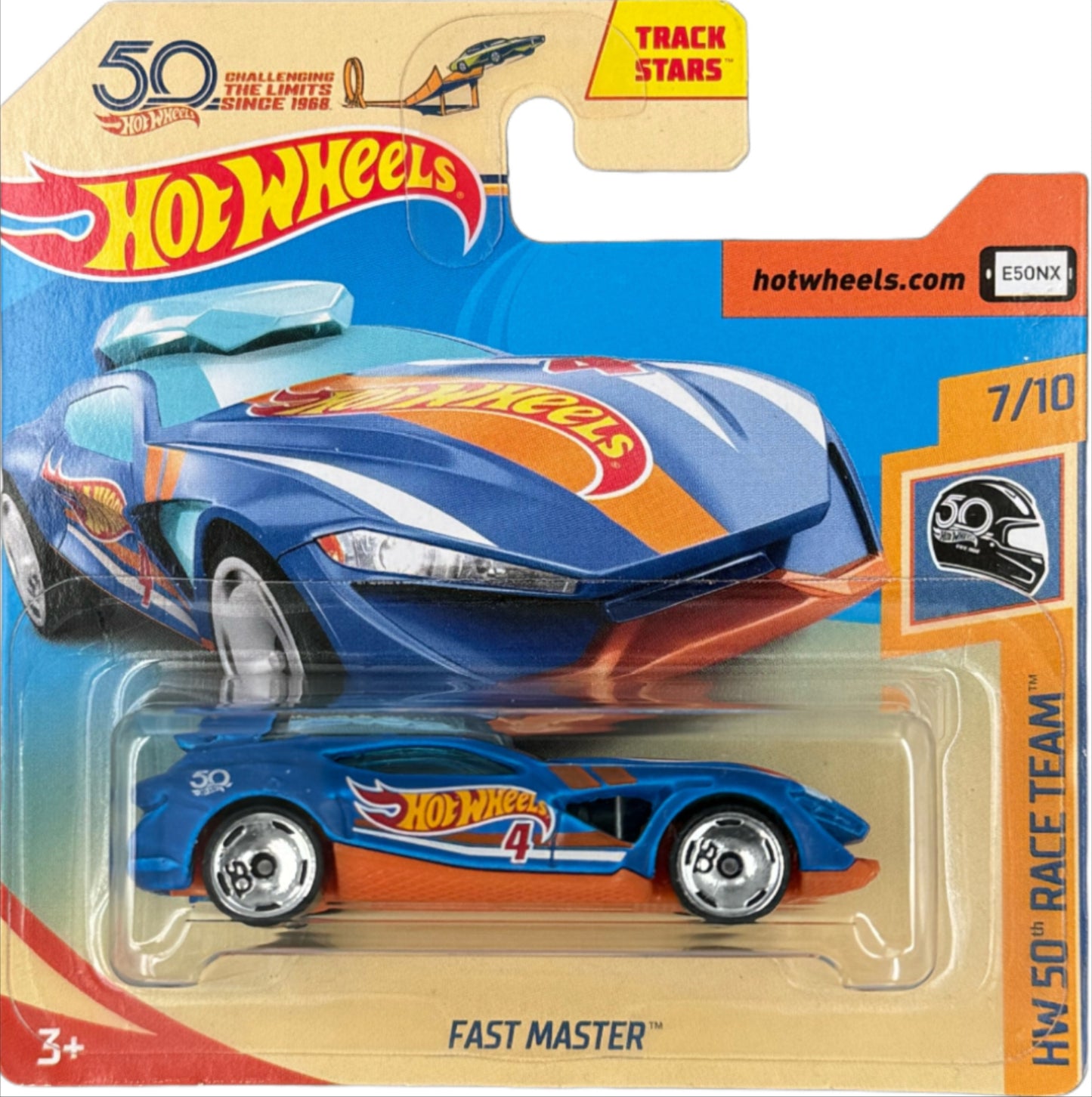 2018 HOT WHEELS 50th Anniversary Race Team Fast Master 1:64 7/10 - FJV92