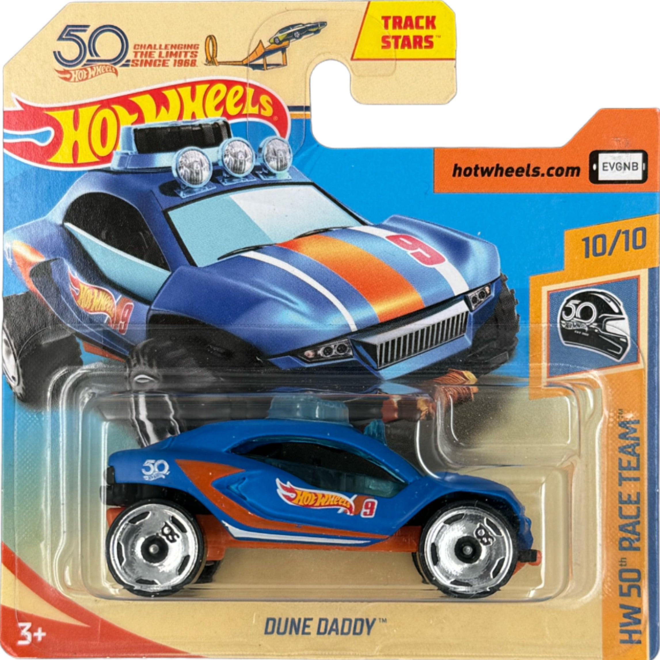 2018 HOT WHEELS 50th Anniversary Race Team Dune Daddy 1 64 10 10 FJW03