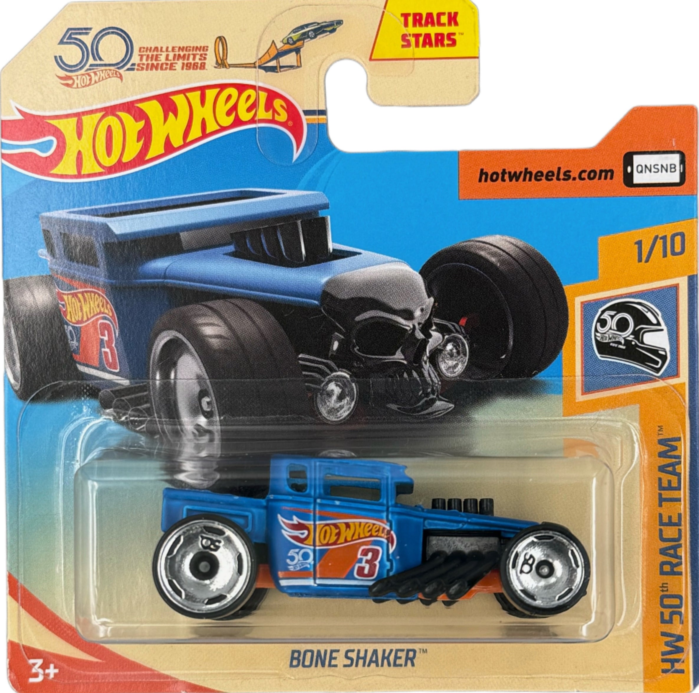 2018 HOT WHEELS 50th Anniversary Race Team Bone Shaker 1 64 1 10 FJX CX Models