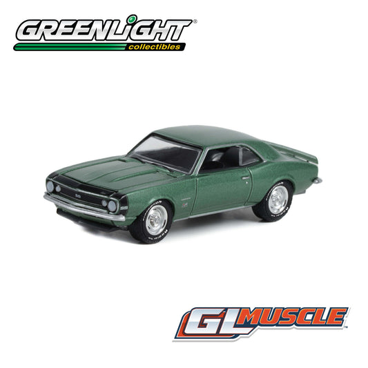 GREENLIGHT Muscle Series 27 - 1967 Chevrolet Camaro SS 369 Mountain Green 1:64 - 13320-A