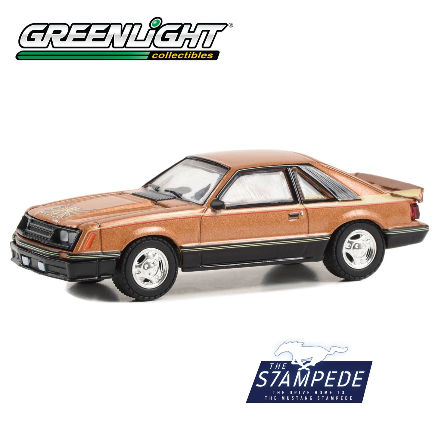 GREENLIGHT The Stampede Series 1 - 1980 Ford Mustang Cobra Dark Chamois 1:64 - 13340-F