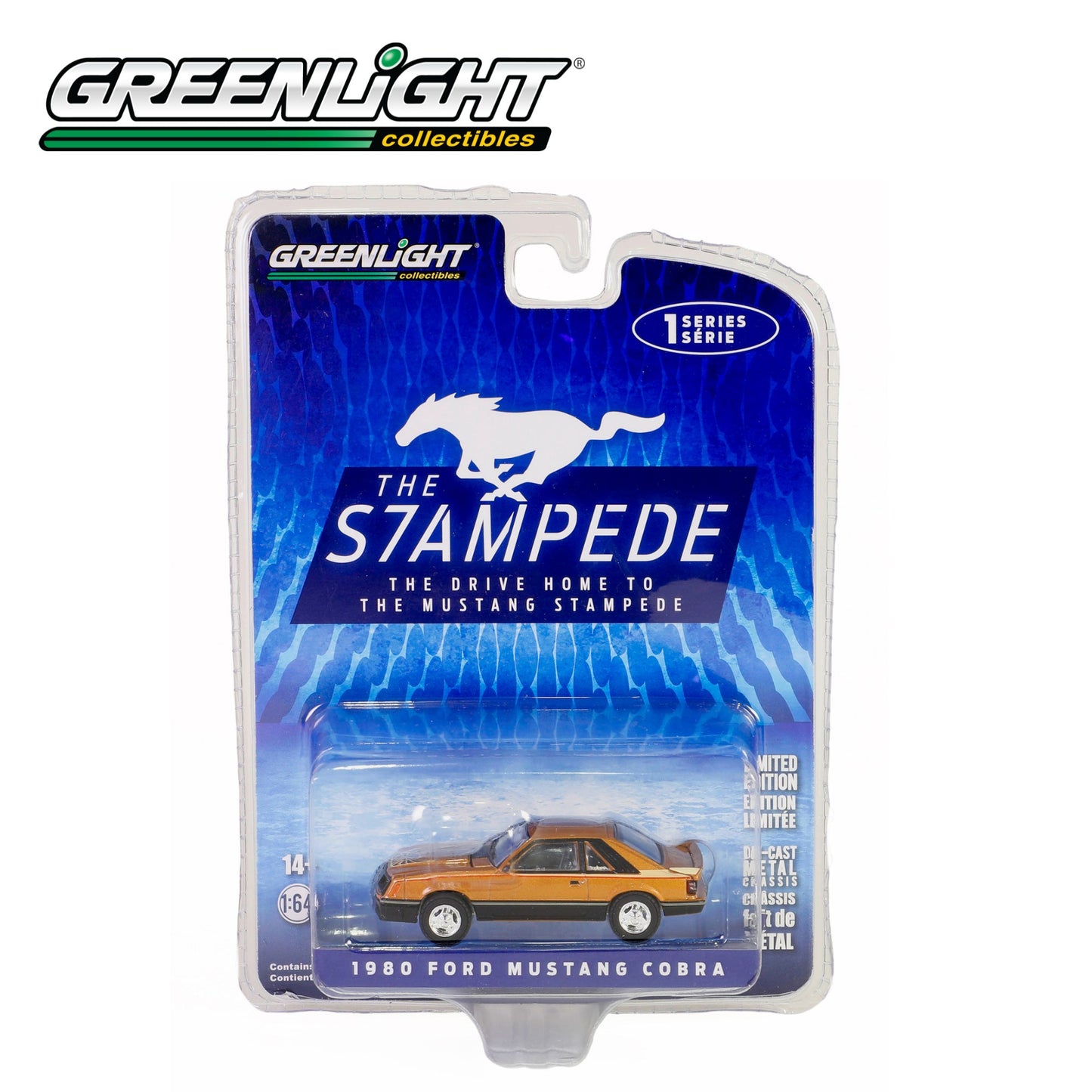 GREENLIGHT The Stampede Series 1 - 1980 Ford Mustang Cobra Dark Chamois 1:64 - 13340-F