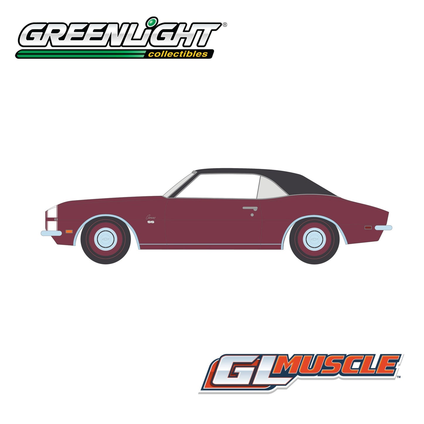 GREENLIGHT Muscle Series 29 - 1968 Chevrolet Camaro SS 396 Cordova Maroon 1:64 - 13360-A