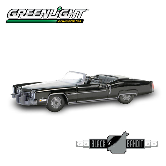 GREENLIGHT Black Bandit Series 29 - 1972 Cadillac Eldorado Fleetwood Convertible 1:64 - 28150-C